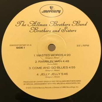 LP The Allman Brothers Band: Brothers And Sisters