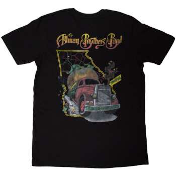 Merch The Allman Brothers Band: The Allman Brothers Band Unisex T-shirt: Road Goes On (black) (back Print) (small) S