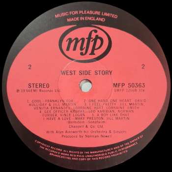 LP The Alyn Ainsworth Orchestra: West Side Story