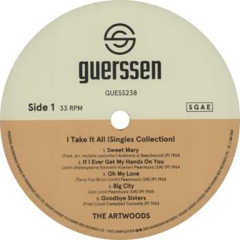 2LP The Artwoods: I Take It All (Singles Collection)