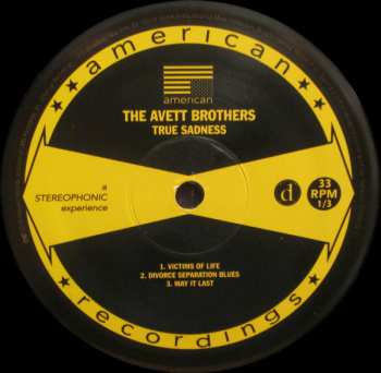 2LP The Avett Brothers: True Sadness
