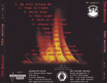 CD The Baboonz: Take Warning
