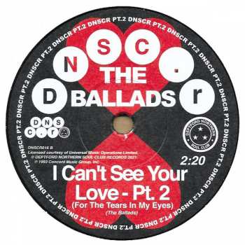 SP The Ballads: I Can't See Your Love (For The Tears In My Eyes)