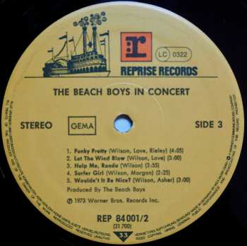 2LP The Beach Boys: In Concert