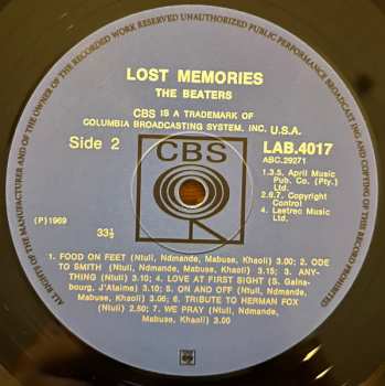 LP The Beaters: Lost Memories