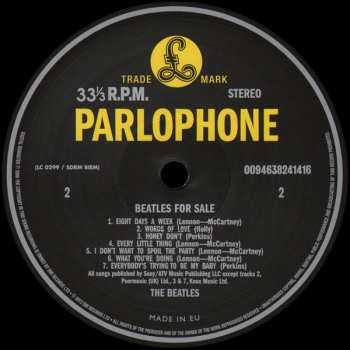 LP The Beatles: Beatles For Sale