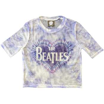 Merch The Beatles: Női Crop Top Heart & Drop T Logo The Beatles
