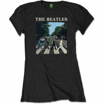 Merch The Beatles: Női Póló Abbey Road & Logo The Beatles 