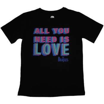 Merch The Beatles: The Beatles Ladies T-shirt: All You Need Is Love (small) S