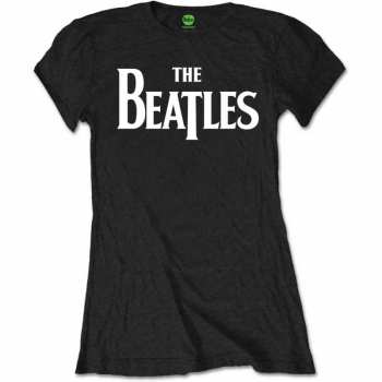 Merch The Beatles: Női Póló Drop T Logo The Beatles 