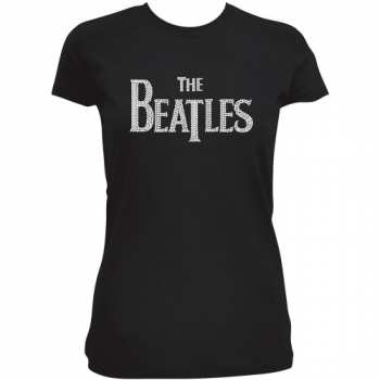 Merch The Beatles: Női Póló Drop T Logo The Beatles 
