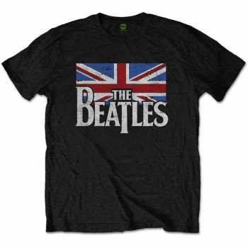 Merch The Beatles: Gyerek póló Dop T Logo The Beatles & Vintage Flag 