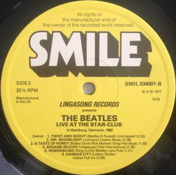 2LP The Beatles: Live! At The Star-Club In Hamburg, Germany; 1962