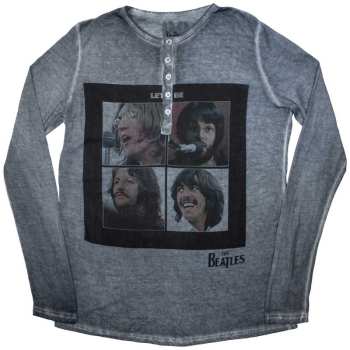 Merch The Beatles: Long Sleeve Póló Let It Be Stone Wash