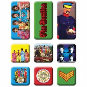Merch The Beatles: Hűtőmágnes Set Sgt Pepper