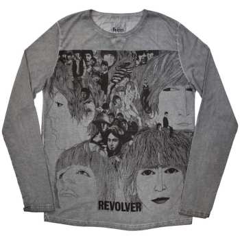 Merch The Beatles: Felső Revolver Stone Wash