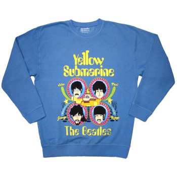 Merch The Beatles: Felső Yellow Submarine Heads In Circles