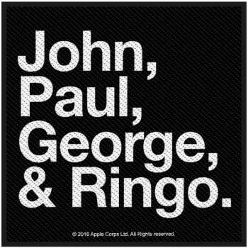 Merch The Beatles: Felvarró John, Paul, George & Ringo