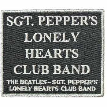 Merch The Beatles: Felvarró Sgt Pepper's….black 