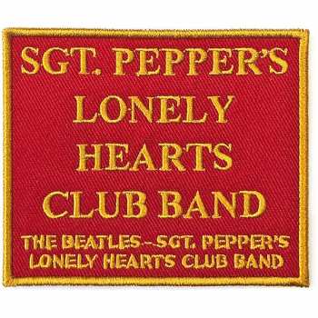 Merch The Beatles: Felvarró Sgt Pepper's….red 