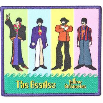 Merch The Beatles: Felvarró Yellow Submarine Band In Stripes 