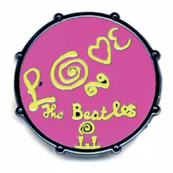 Merch The Beatles: Kitűző Drum Love