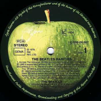 LP The Beatles: Rarities