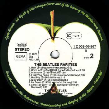 LP The Beatles: Rarities