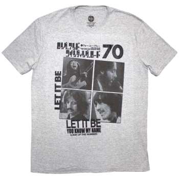 Merch The Beatles: The Beatles Unisex T-shirt: 1970 (grey) (small) S