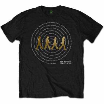 Merch The Beatles: Tričko Abbey Road Songs Swirl  S