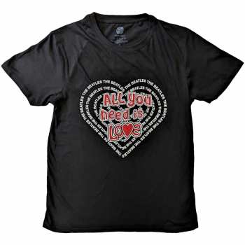 Merch The Beatles: Póló All You Need Is Love Heart