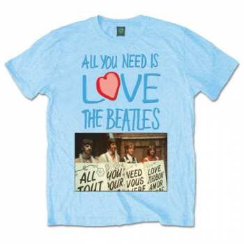 Merch The Beatles: Póló All You Need Is Love Play Cards 