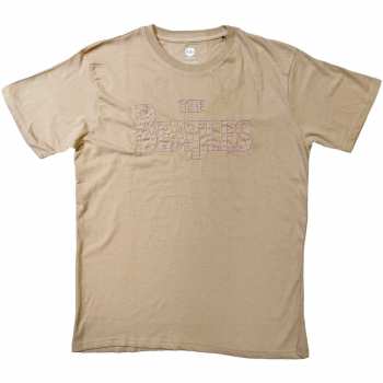 Merch The Beatles: The Beatles Unisex T-shirt: Drop T Logo (embroidered) (small) S