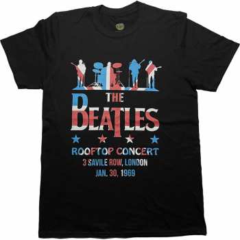Merch The Beatles: Póló Drop T Rooftop Flag