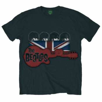 Merch The Beatles: Póló Guitar & Flag 