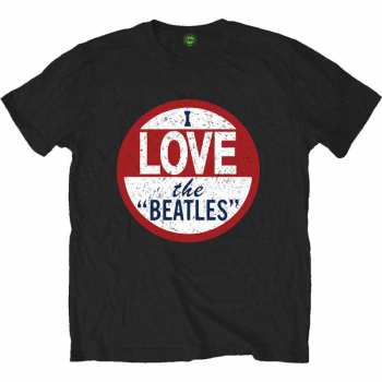 Merch The Beatles: Póló I Love 