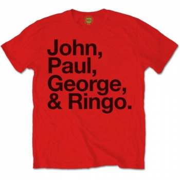 Merch The Beatles: Póló John, Paul, George & Ringo 