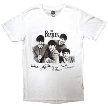 Merch The Beatles: Póló Mop Tops & Signatures