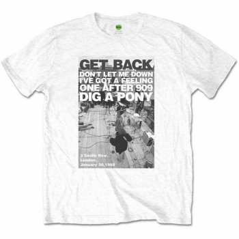 Merch The Beatles: Póló Rooftop Shot 