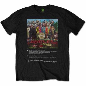 Merch The Beatles: Póló Sgt Pepper 8 Track 