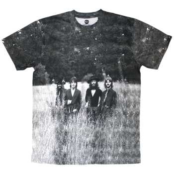 Merch The Beatles: The Beatles Unisex T-shirt: Tittenhurst Park Field (white) (all Over Print) (small) S