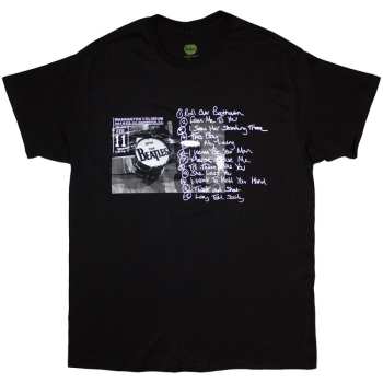 Merch The Beatles: The Beatles Unisex T-shirt: Washington '64 Drum Photo & Setlist (x-large) XL