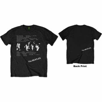 Merch The Beatles: Tričko White Album Tracks  S
