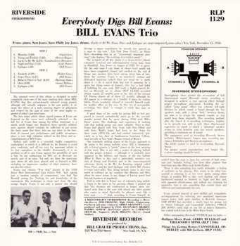 2LP The Bill Evans Trio: Everybody Digs Bill Evans LTD
