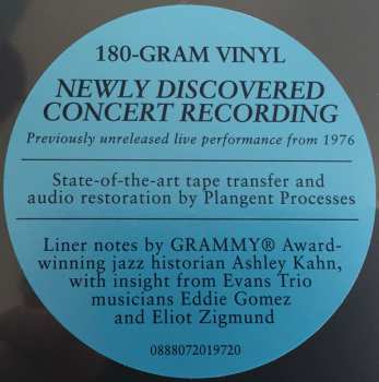 LP The Bill Evans Trio: On A Monday Evening