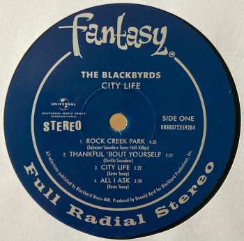 LP The Blackbyrds: City Life