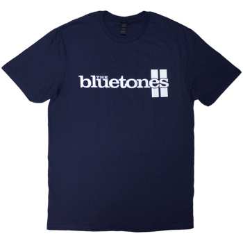 Merch The Bluetones: Póló Stripe Logo The Bluetones