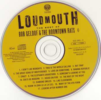 CD The Boomtown Rats: Loudmouth The Best Of Bob Geldof & The Boomtown Rats
