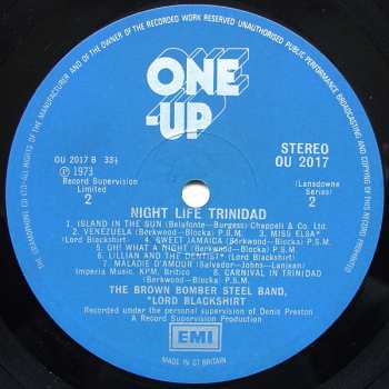 LP The Brown Bomber Steel Band: Night Life Trinidad