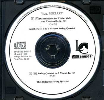 2CD Budapest String Quartet: The Library Of Congress Mozart Recordings (1940-1945)